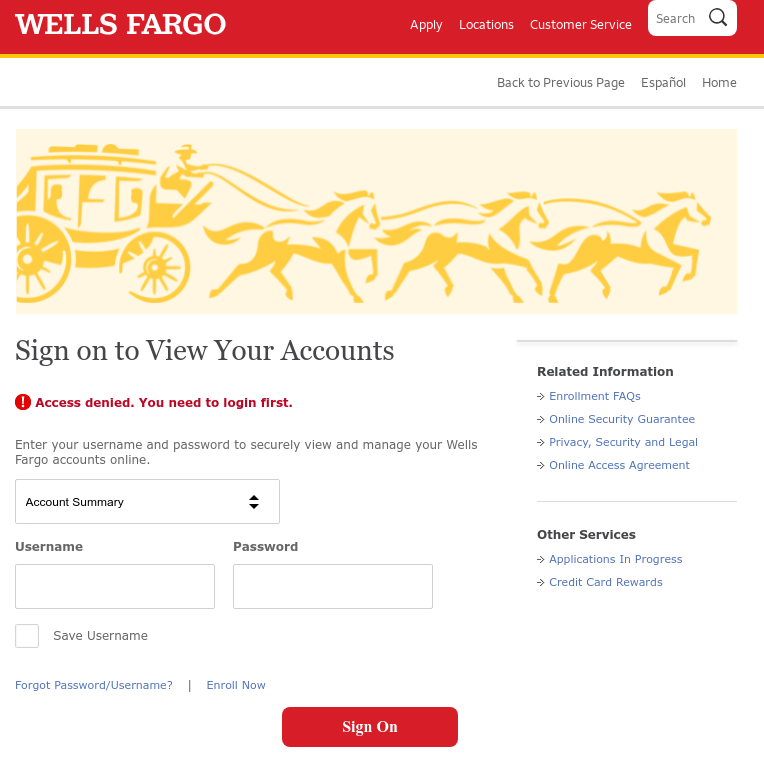 wells fargo login information wells fargo login information