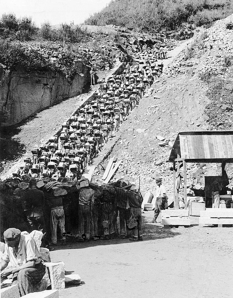Stairs Of Death at Mauthausen concentration camp