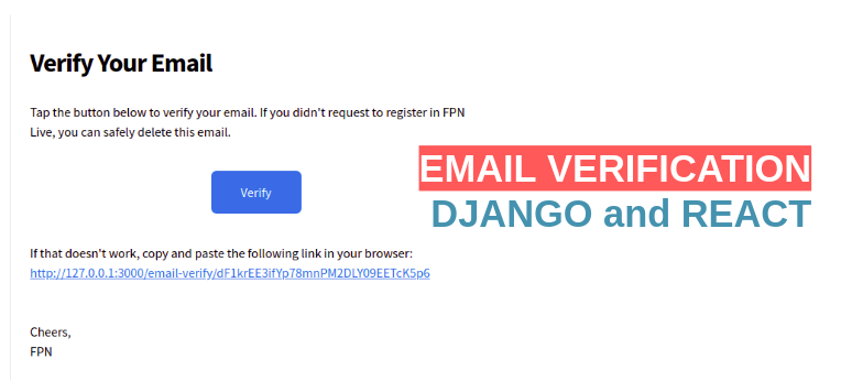 Email Verification in Django and React | by Arif Ul Islam (Ron) | Medium