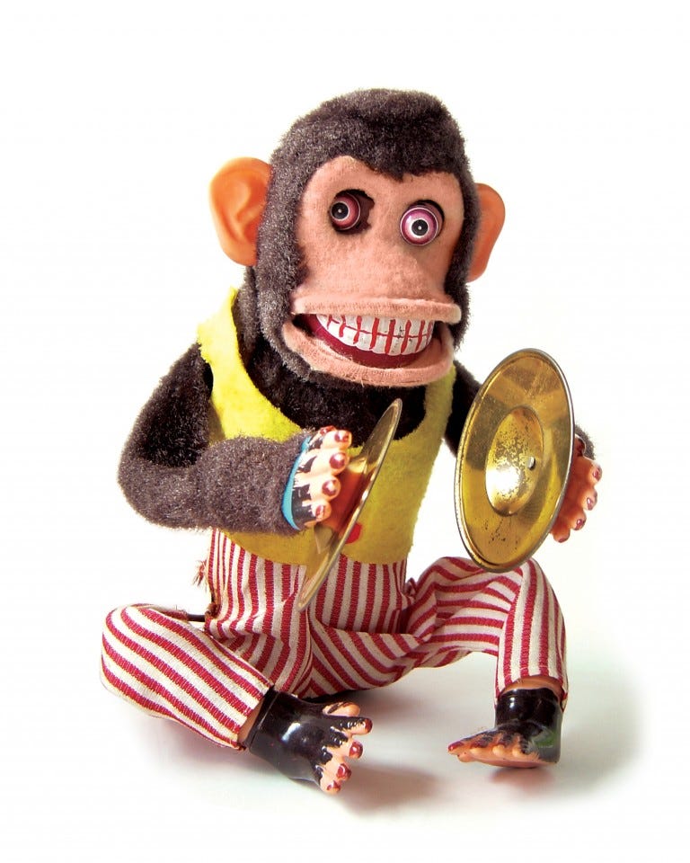 clapping monkey toy
