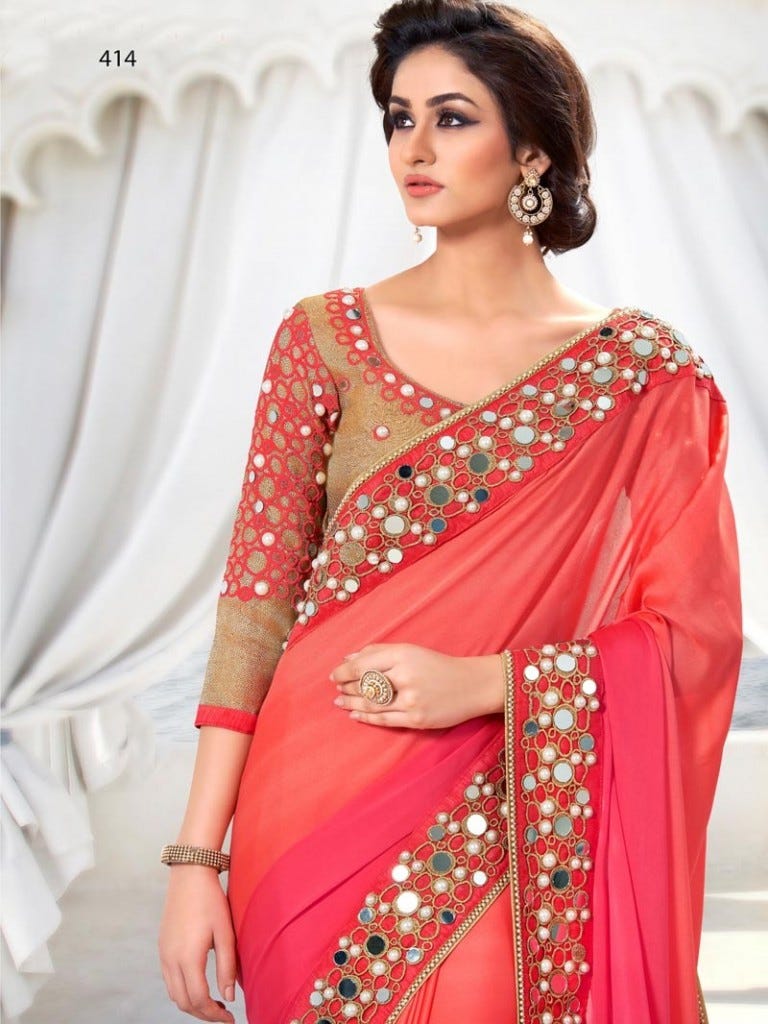 party wear light weight saree