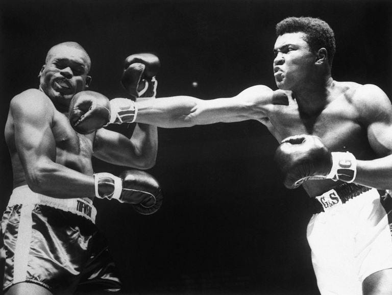 muhammad ali boxing stance