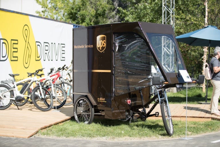 ups bicycle delivery