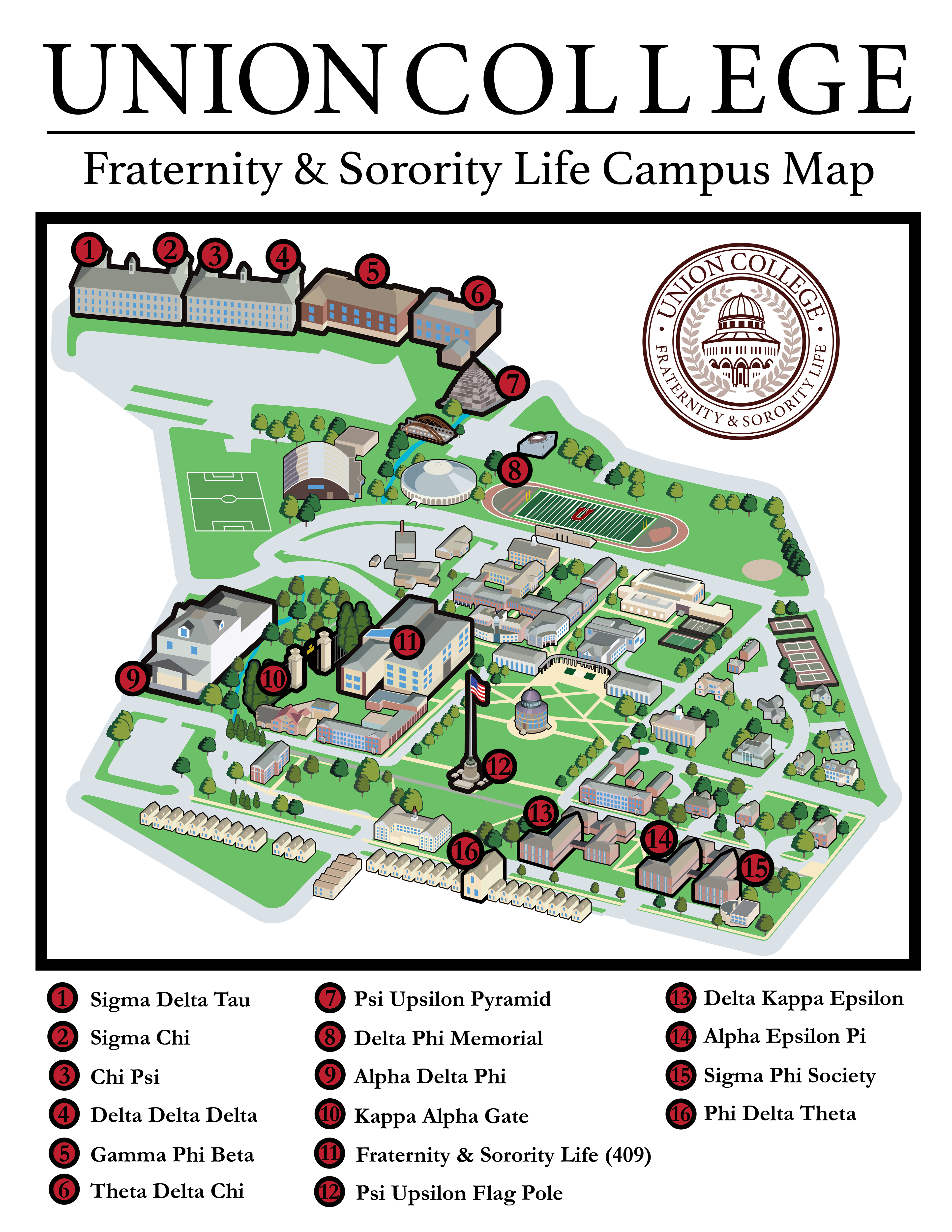 Union College Campus Map From The Archive: Alma Mater Work | By Chris Gaffey | Cgoriginal | Medium