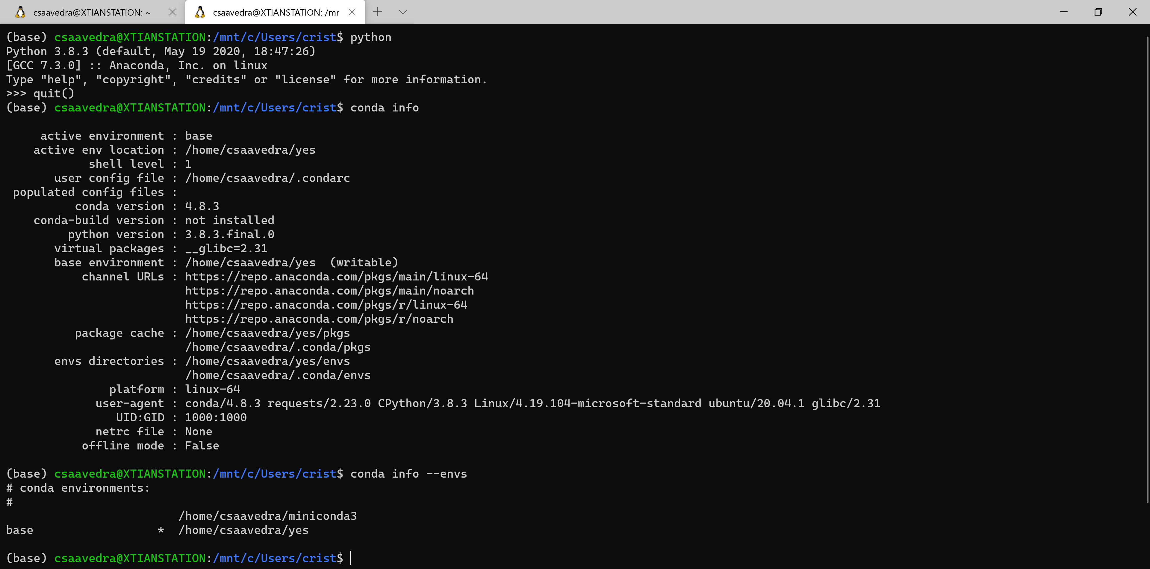 Configuring Jupyter Notebook in Windows Subsystem Linux (WSL2) by
