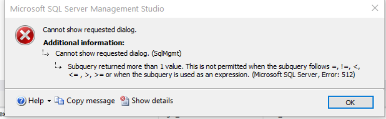 Error messages sql server management studio tutorial - usermopla