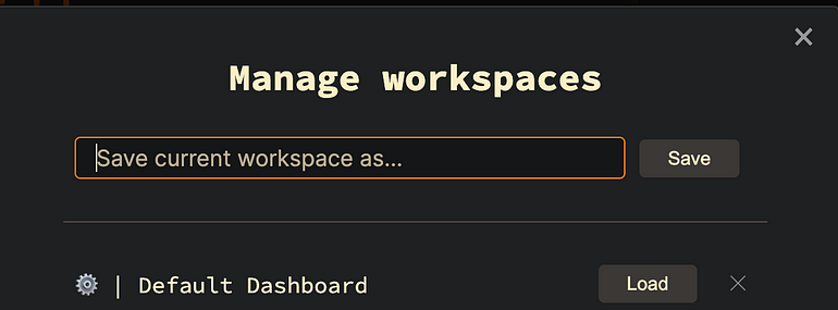 讀取 Workspaces