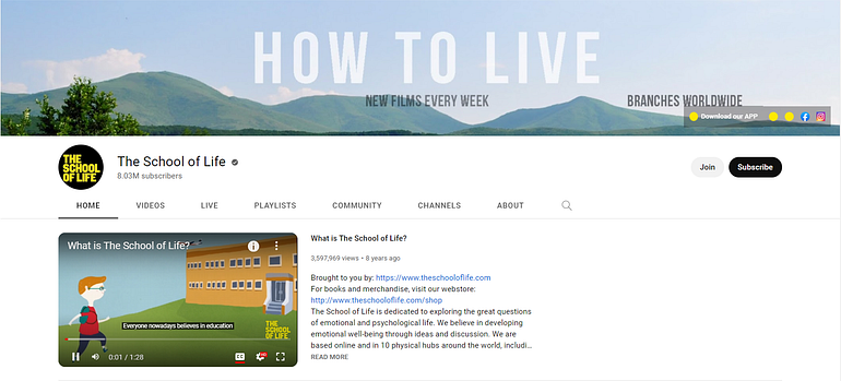 7 Educational YouTube Channels That Will Teach You New Skills 6 Educational YouTube Channels The School of Life