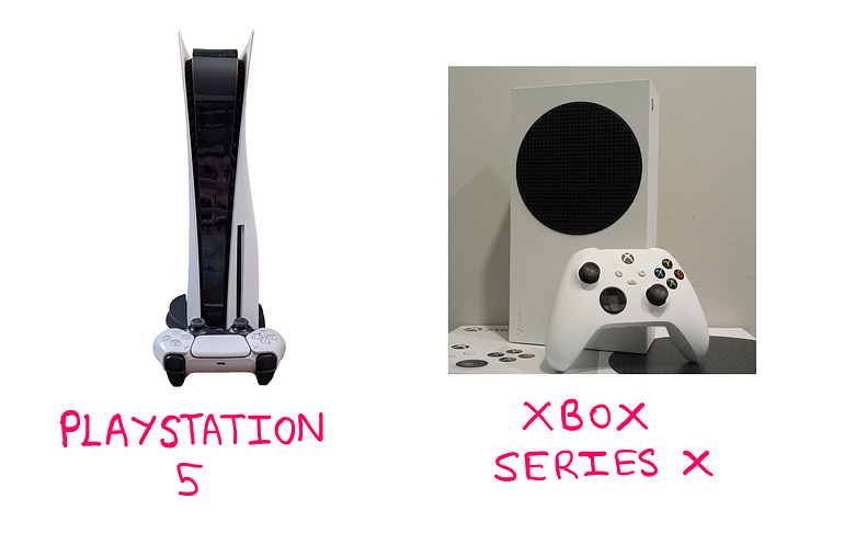 Greater Fool Theory — How Does It Really Work? — An image showing a Playstation 5 on the left (image from WikiCC) and Xbox Series X on the right (image from WikiCC) — Image edited by the author