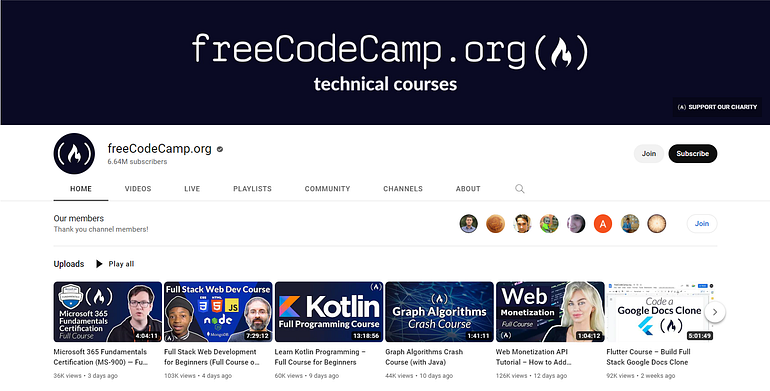 7 Educational YouTube Channels That Will Teach You New Skills 8 Educational YouTube Channels Free CodeCamp