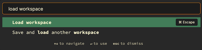 点击 Load workspace