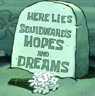 Squidward Tentacles An Embodiment Of A Tragic Quality That We Should All Avoid By Kristopher Saber The Writing Cooperative