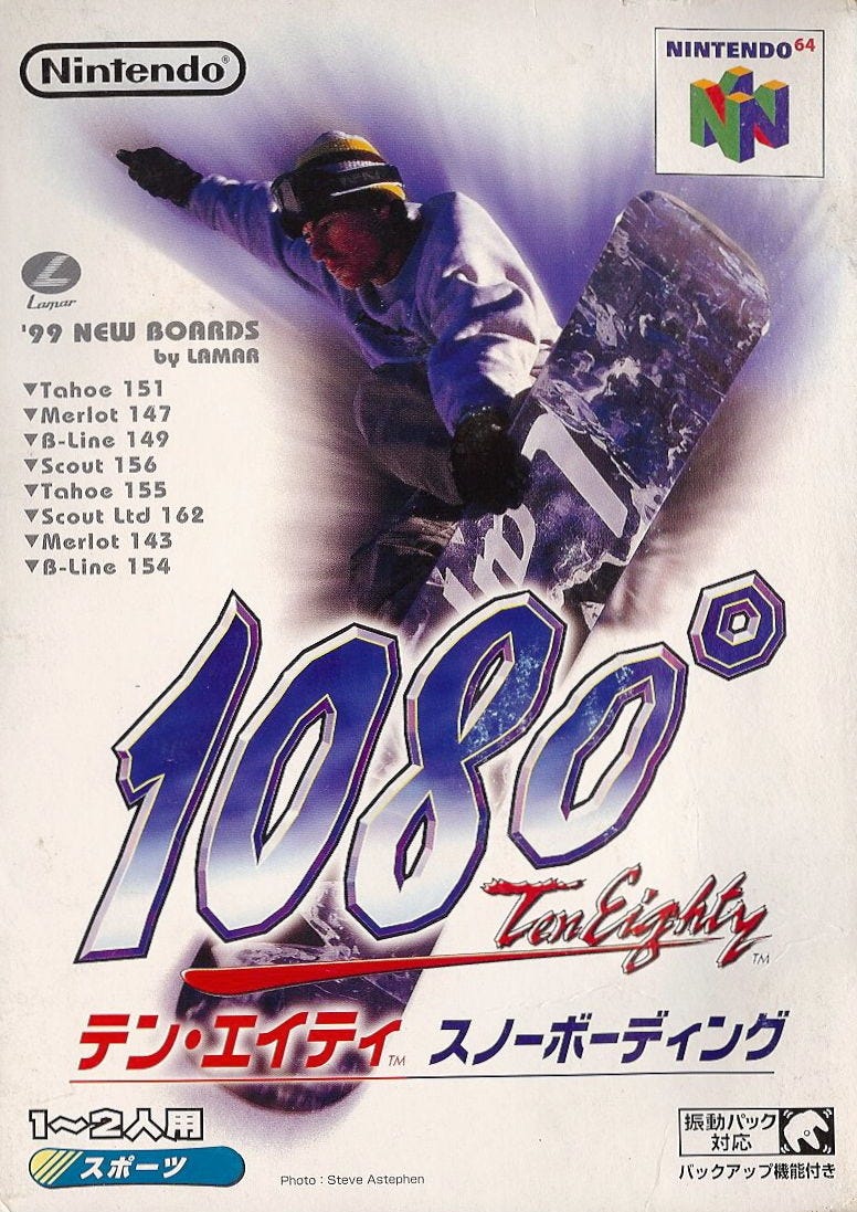 Snowboarding Game 02 1080 Snowboarding By Cory Roberts Shinkansen Retrogaming Medium