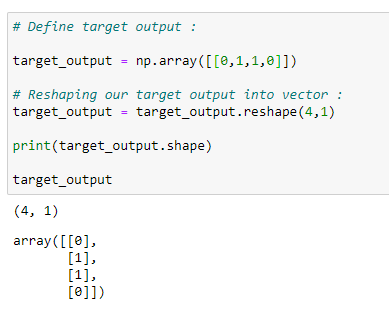 Figure 63: Defining our target output.