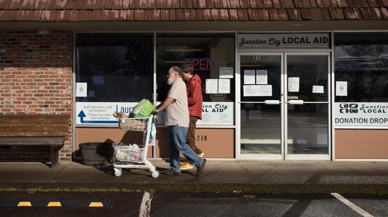 In Rural Oregon Trips To Food Banks Are The New Normal