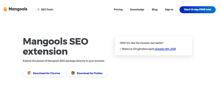 Mangools SEO extension
