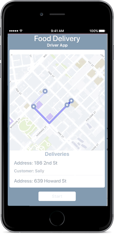 Add navigation to your on-demand delivery app by Mapbox maps