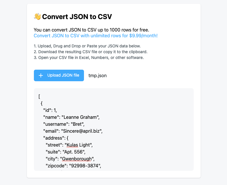 How to convert JSON to CSV. Simple JSON to CSV Converter | by S | Medium