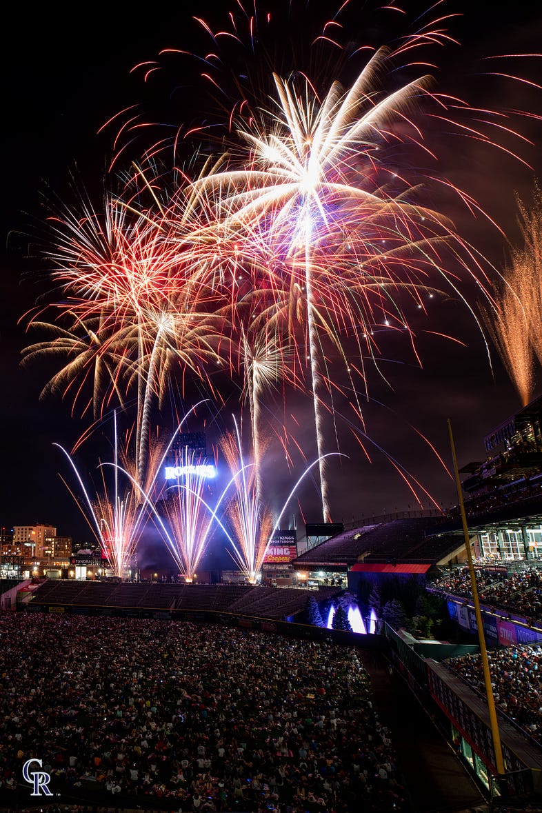 Fireworks at Coors Field Rockies Magazine