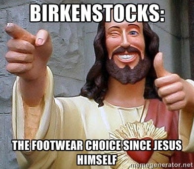 birkenstock jesus shoes