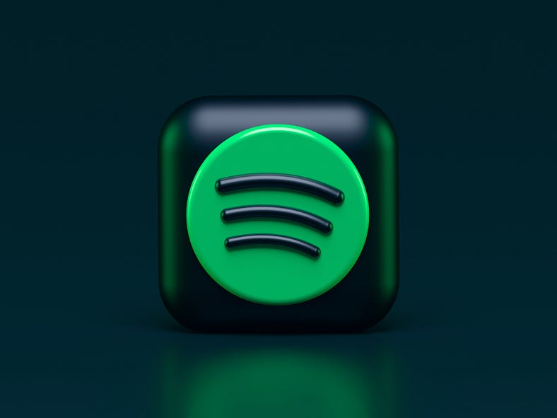 Spotify icon in 3d