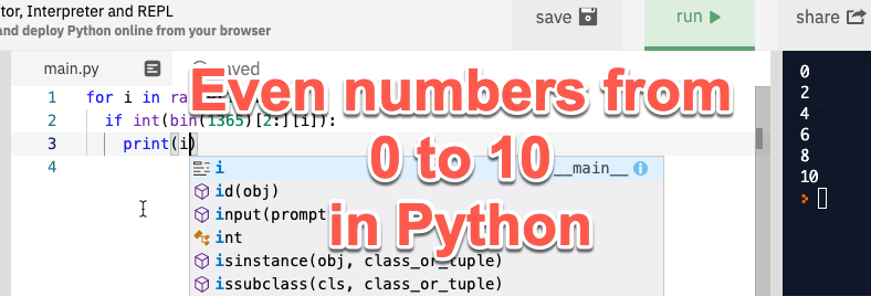 15 ways to print even numbers in Python | by Timur Bakibayev | Level Up  Coding