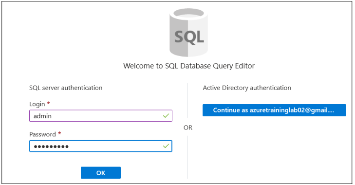 Welcome to SQL Database Query Editor
