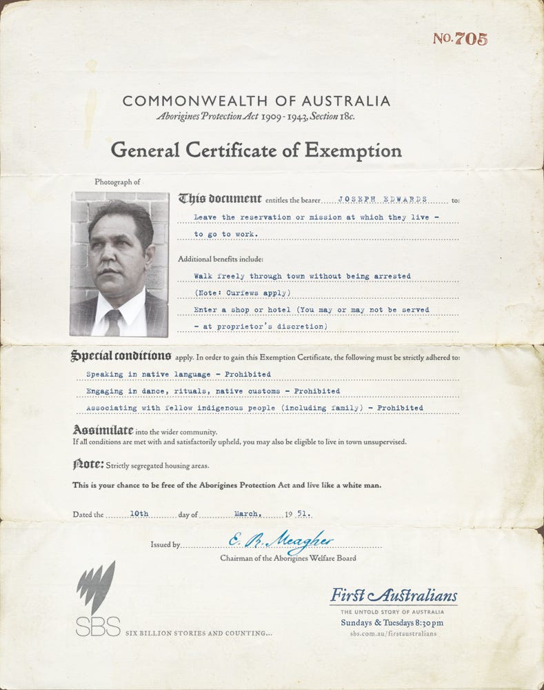 The Truth About The Australian Aborigines Protection Act By Veritas Certum Medium