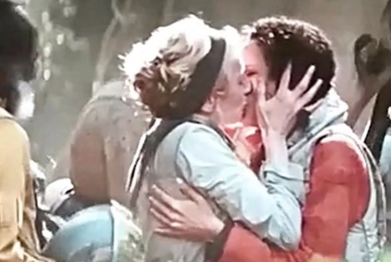 Grandma Lesbian Kiss
