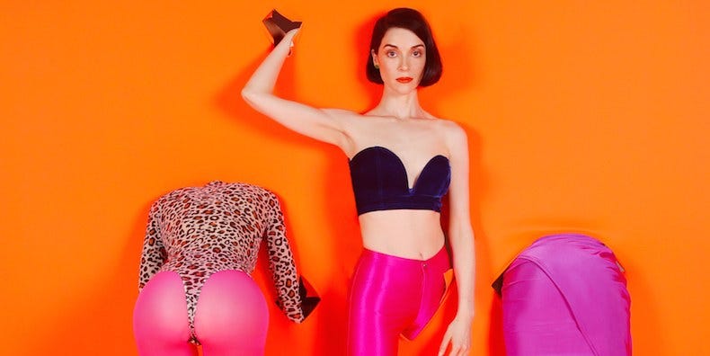 St. Vincent — Sexy Pink Boots, Transformation, and the Fear the Future Tour  | by Katherine Karaus | Medium