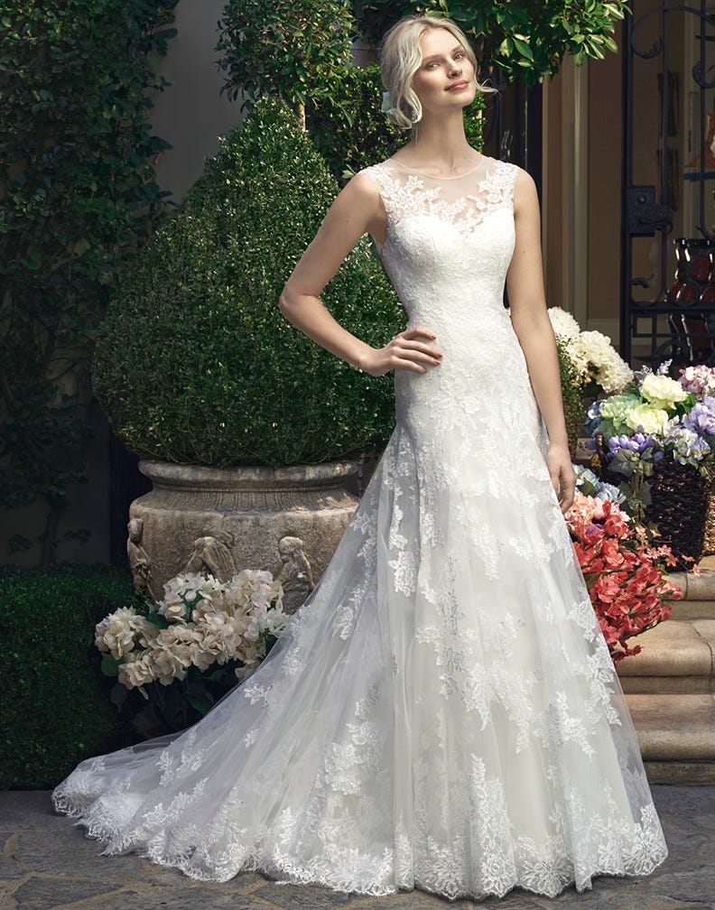 Casablanca Bridal 2208 Fall 2015 Wedding Dress Sales Medium