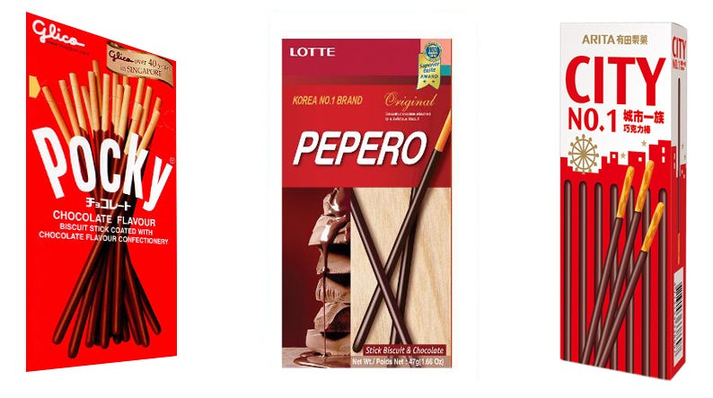 Which Chocolate Biscuit Stick Is The Best? Pocky Vs City №1 Vs Pepero