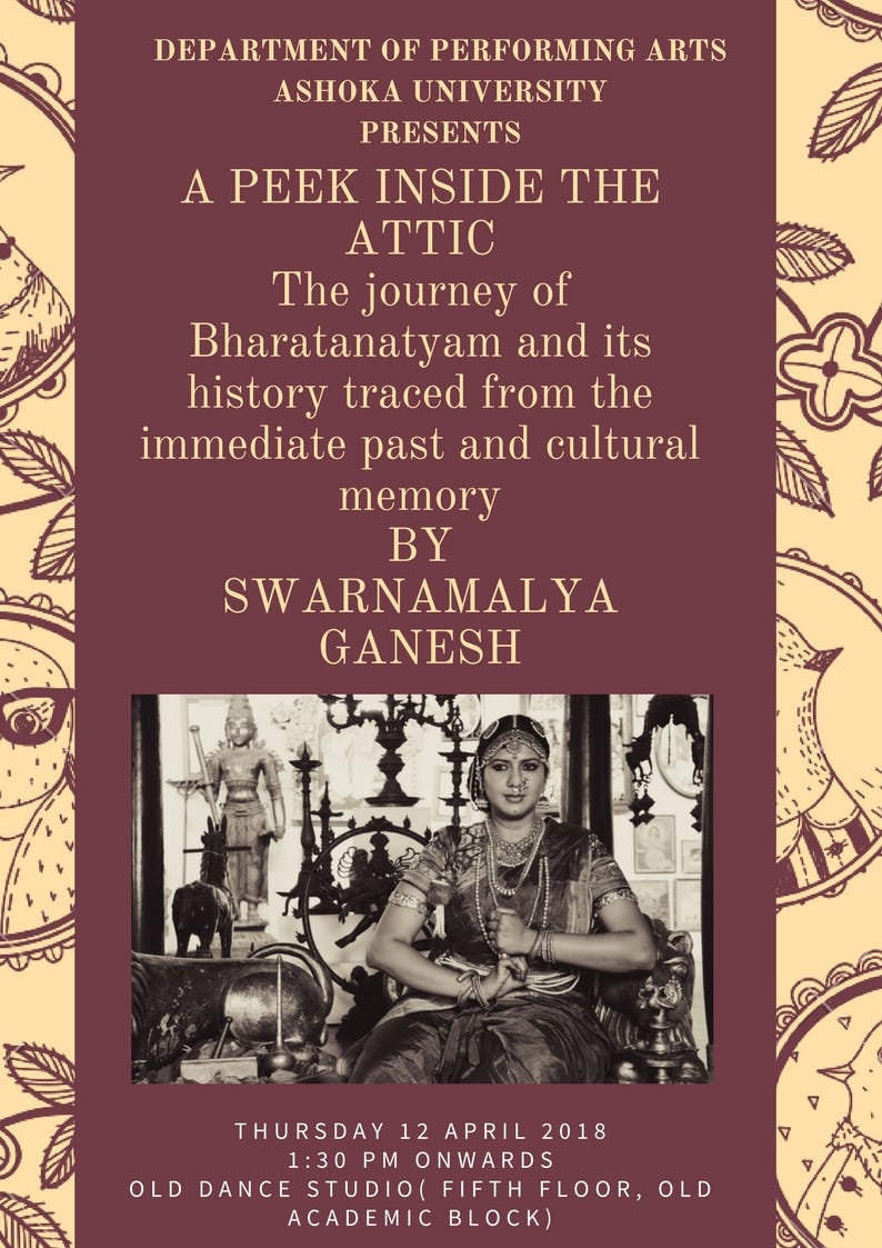 Swarnamalya Ganesh And A Brief History Of Bharatanatyam By The Edict 