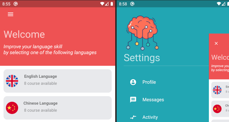 Drawer Animation In Flutter I Recently Watched Marcin Szaleks Video By Payam Asefi The Startup Medium