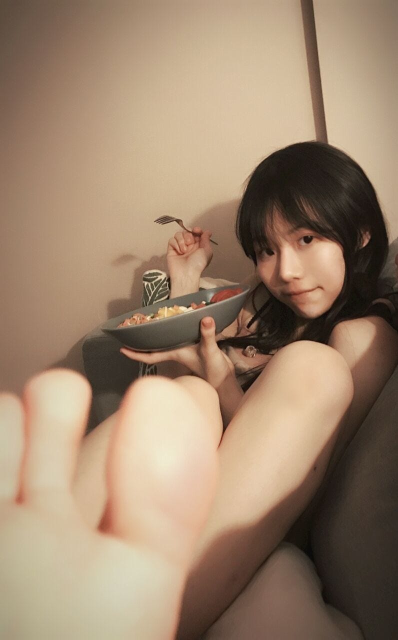 Sexy Japanese Foot & Handjob