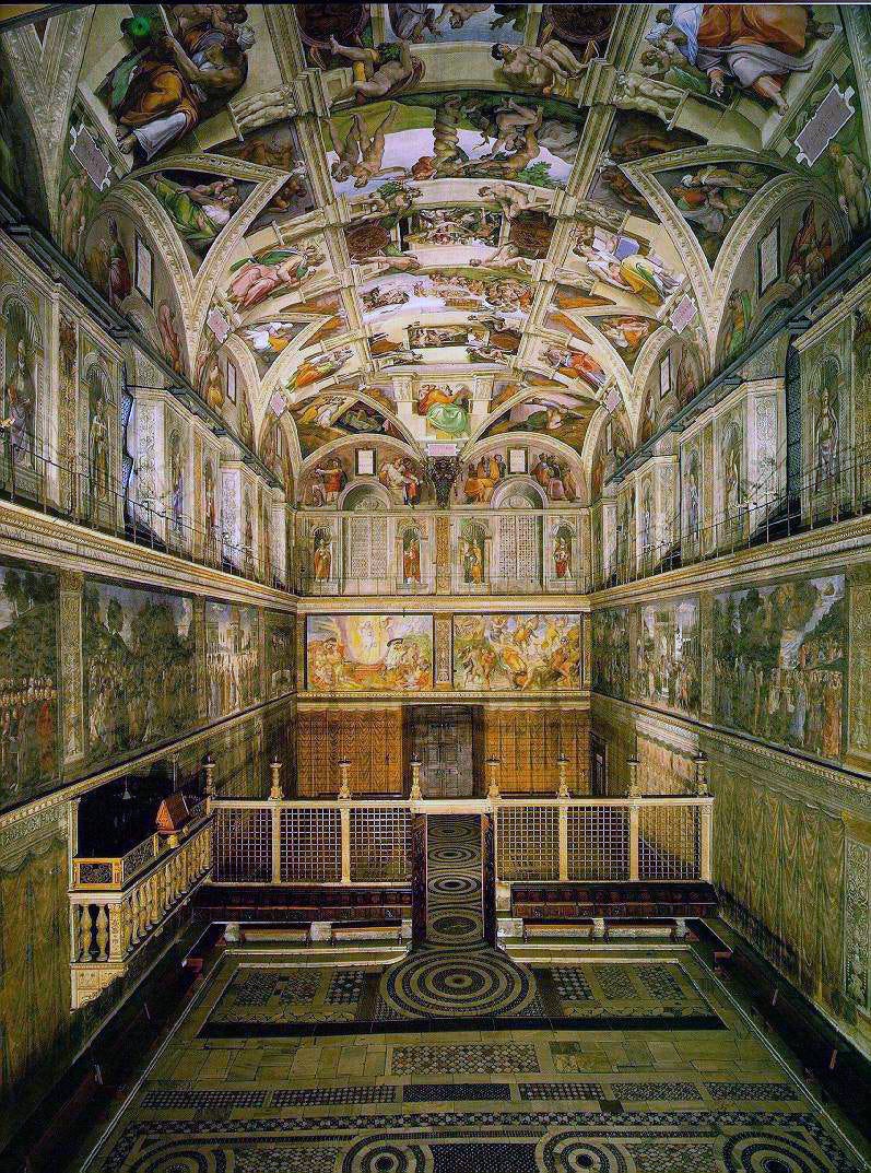 In 1512 Sistine Chapel Ceiling Floors The Public Toni