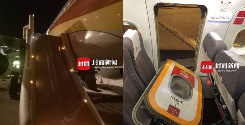 Chinese Passenger Opens Plane S Emergency Door To Get Some