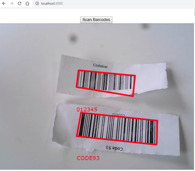 32 Barcode Reader Javascript Library