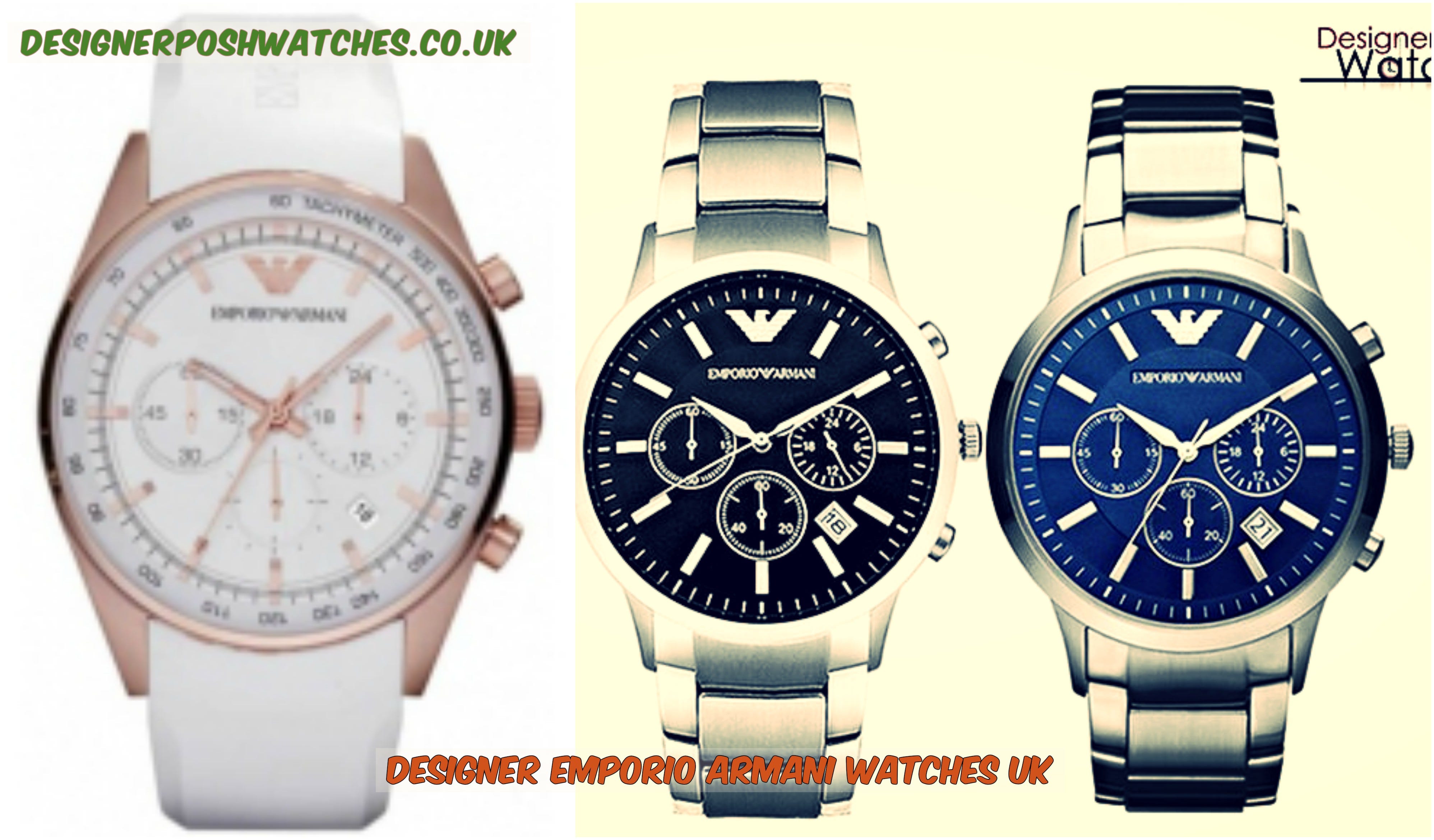 designer posh watches armani