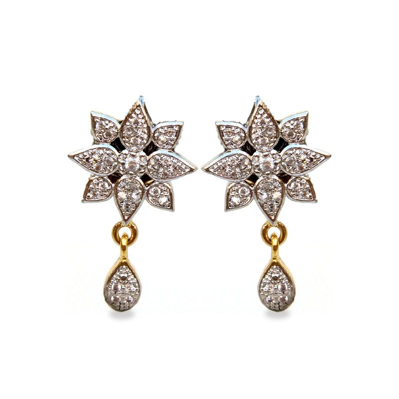 American Diamond Stud Earring Fashioncrab Com Medium