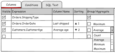 Make a better visual query building UI | by Sergey Smagin | Active ...
