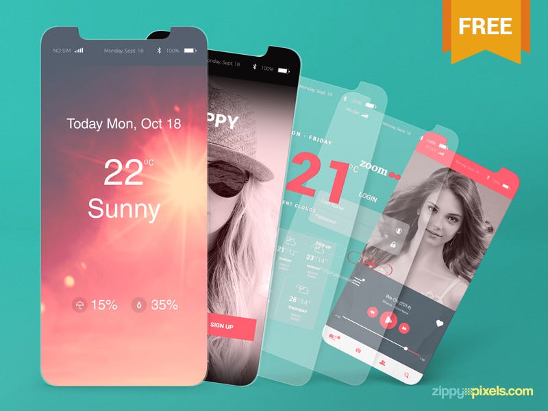 Download 21 Best Mobile App Mockup Design Resources in 2018 | by Trista liu | HackerNoon.com | Medium