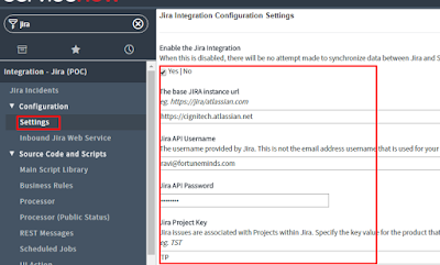 servicenow jira integrate