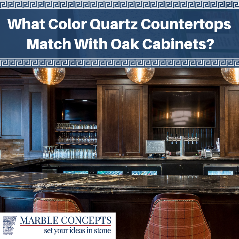 What Color Quartz Countertops Match With Oak Cabinets