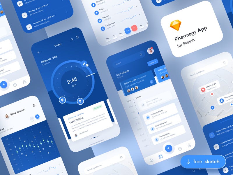 Download Sketch Freebies Resources 199 Medical App Demo By Sketch Repo Medium