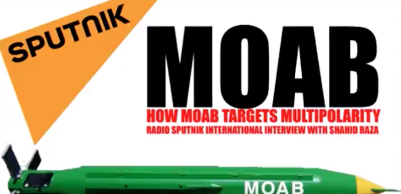 Sputnik Radio Speaks to Shahid Raza about MOAB | by CommandEleven | Medium
