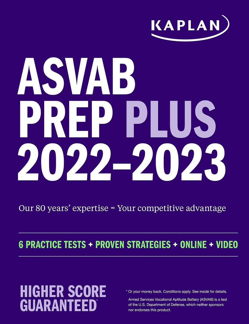 PDF FULL BOOK ASVAB Prep Plus 2022?2023 6 Practice Tests + Proven