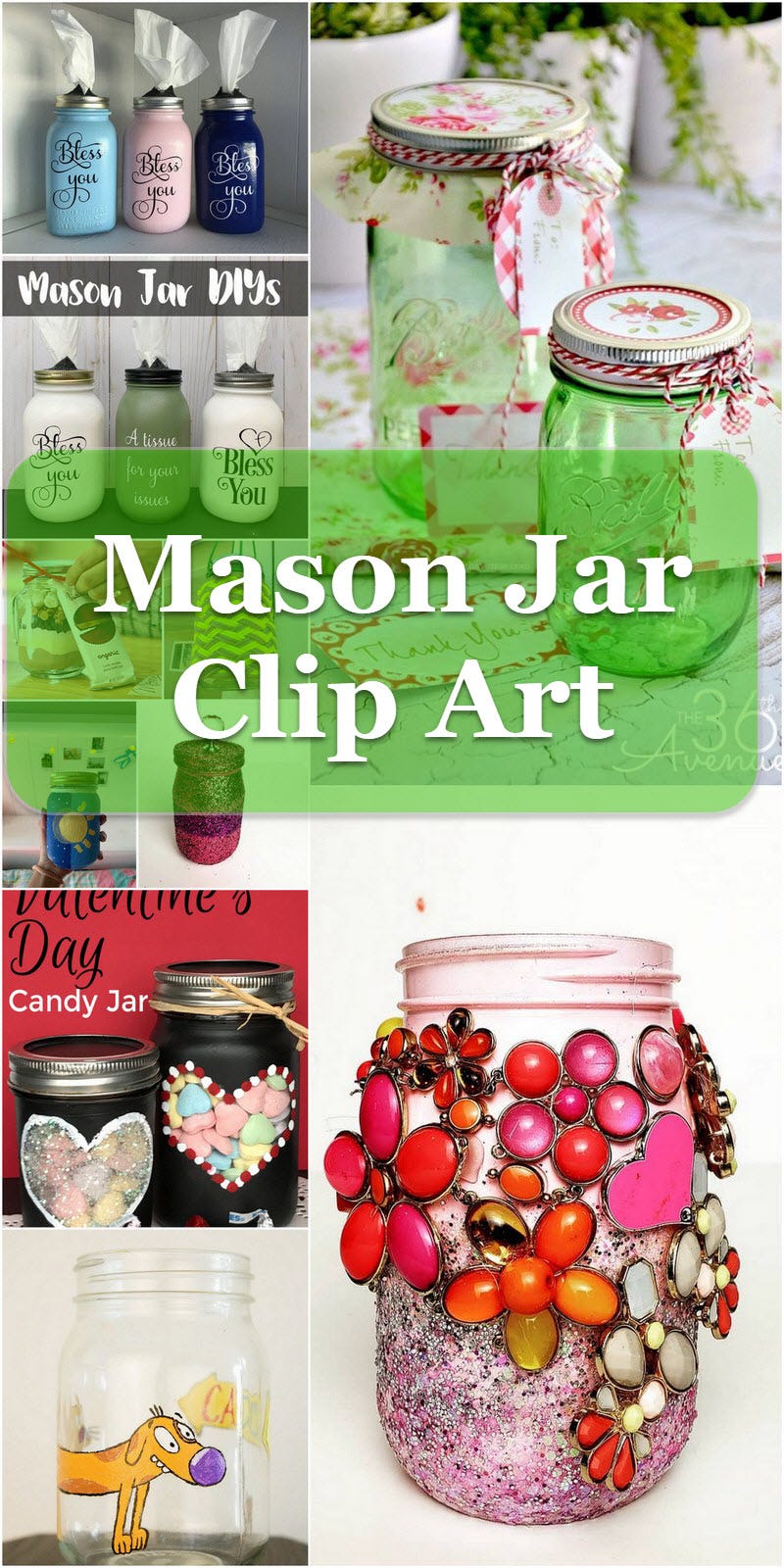 20 Mason Jar Clip Art Illustrations For Home Decor By Diymakes Medium