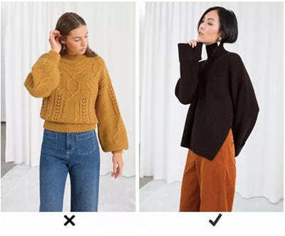 sweaters to hide belly fat