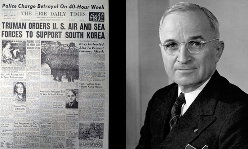 OTD in History… June 27, 1950, President Truman orders American troops to  fight in the Korean War | by Bonnie K. Goodman | Medium